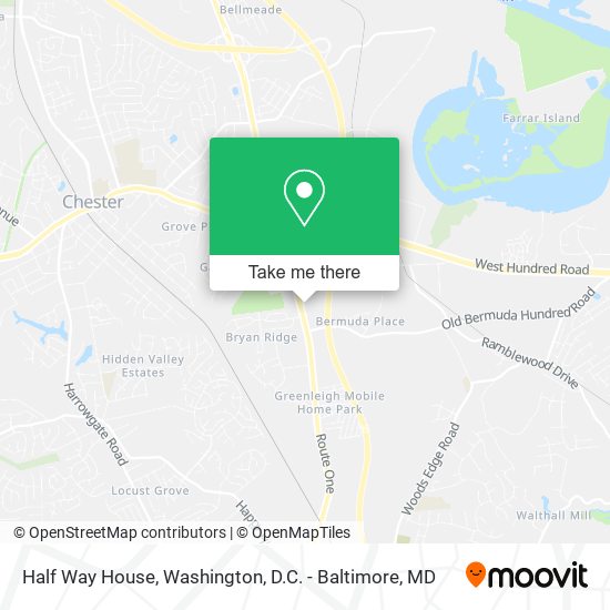 Half Way House map