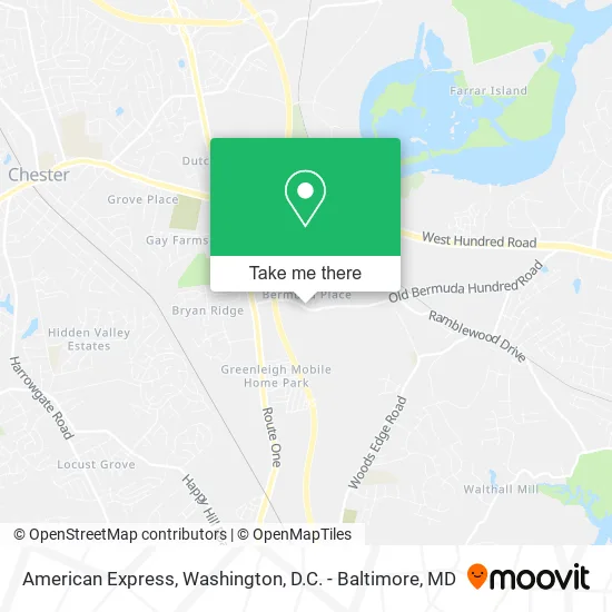 American Express map