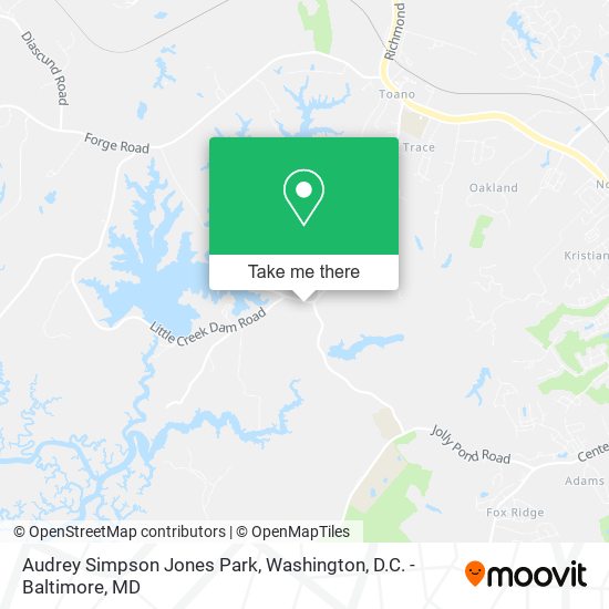 Audrey Simpson Jones Park map