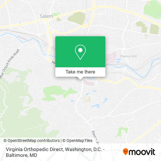 Mapa de Virginia Orthopedic Direct