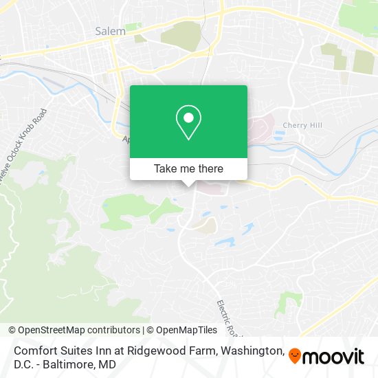 Comfort Suites Inn at Ridgewood Farm map