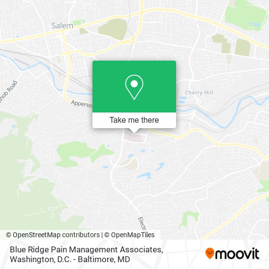 Mapa de Blue Ridge Pain Management Associates