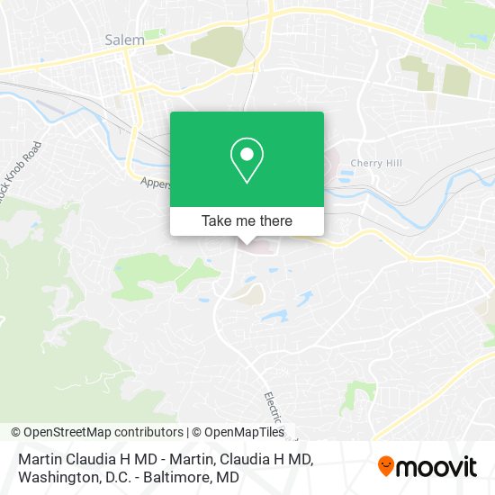 Martin Claudia H MD - Martin, Claudia H MD map