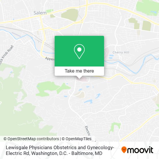 Lewisgale Physicians Obstetrics and Gynecology-Electric Rd map