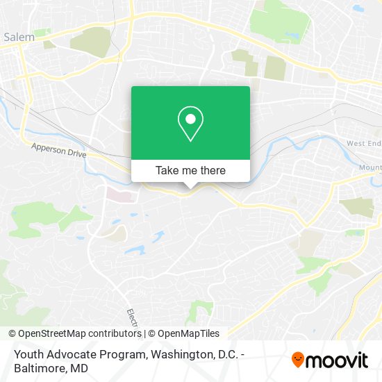 Mapa de Youth Advocate Program