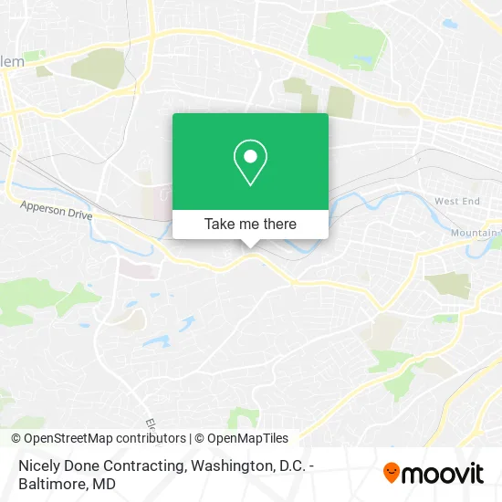 Nicely Done Contracting map