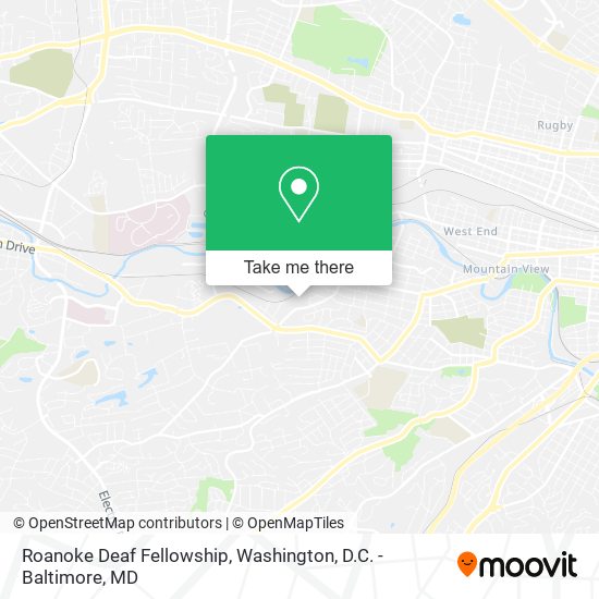 Mapa de Roanoke Deaf Fellowship