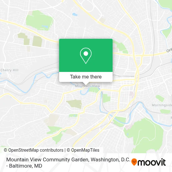 Mountain View Community Garden map