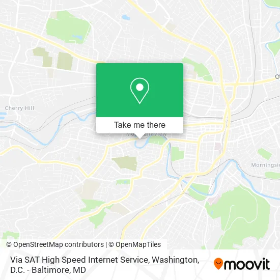 Mapa de Via SAT High Speed Internet Service