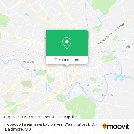 Mapa de Tobacco Firearms & Explosives