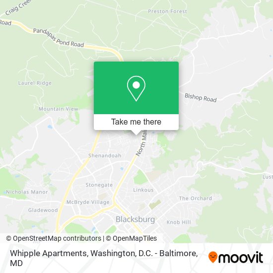 Mapa de Whipple Apartments