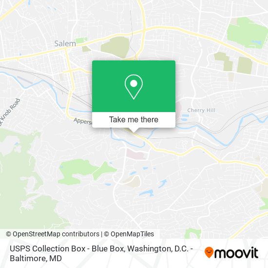 USPS Collection Box - Blue Box map