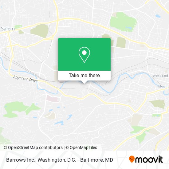 Barrows Inc. map
