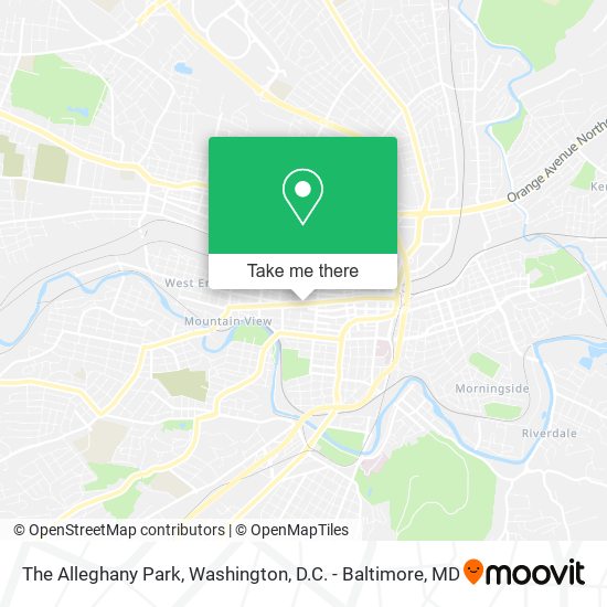 The Alleghany Park map