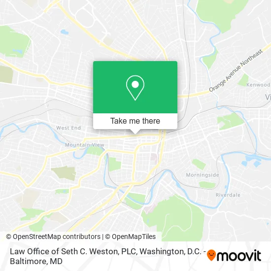 Mapa de Law Office of Seth C. Weston, PLC