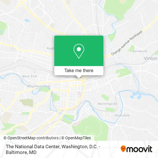 The National Data Center map
