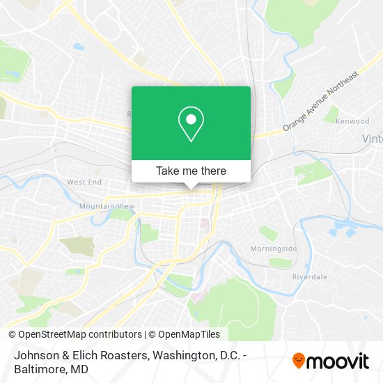 Johnson & Elich Roasters map