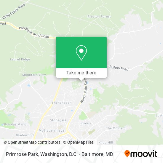 Primrose Park map