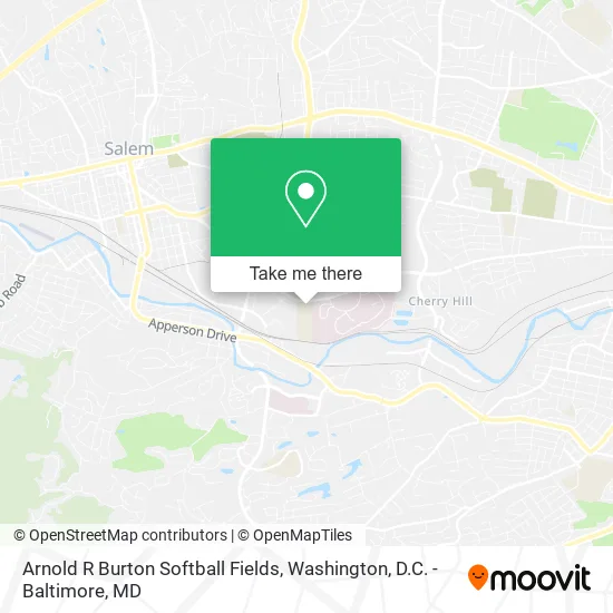 Arnold R Burton Softball Fields map