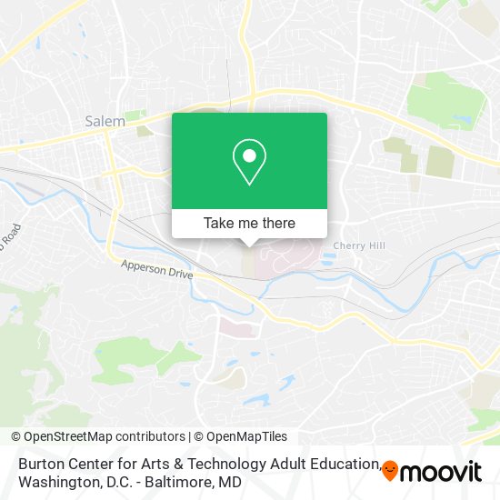Burton Center for Arts & Technology Adult Education map
