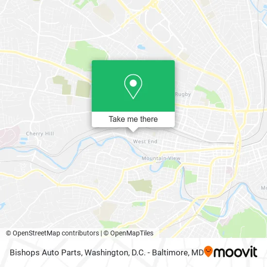 Bishops Auto Parts map