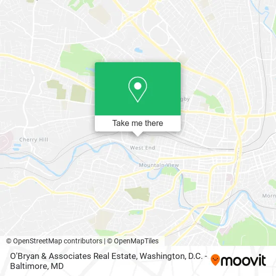 O'Bryan & Associates Real Estate map