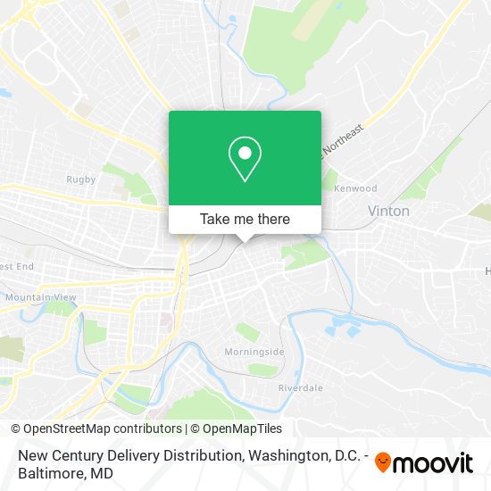 Mapa de New Century Delivery Distribution