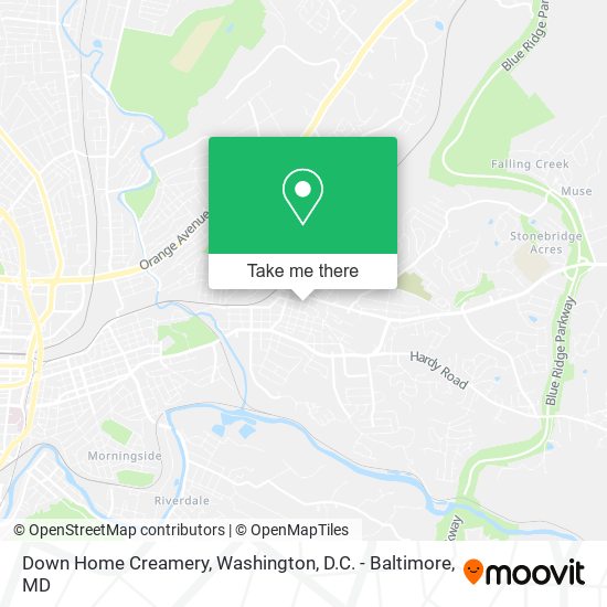 Mapa de Down Home Creamery