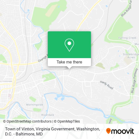 Town of Vinton, Virginia Government map