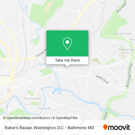 Baker's Bazaar map