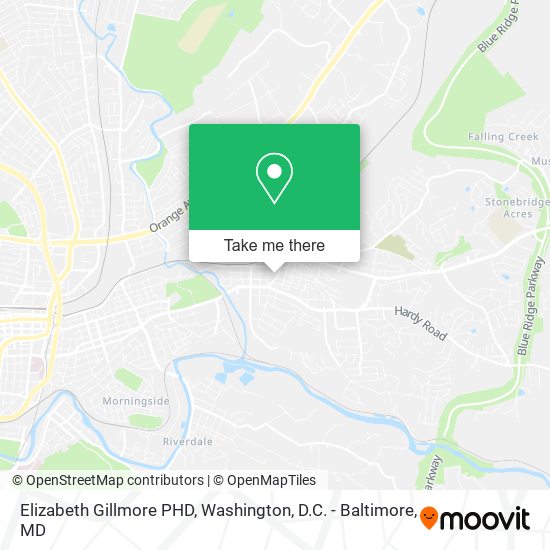 Elizabeth Gillmore PHD map