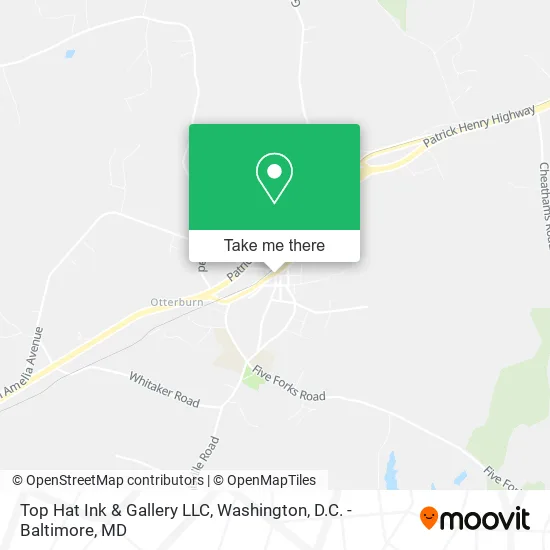 Mapa de Top Hat Ink & Gallery LLC