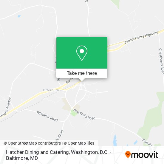 Hatcher Dining and Catering map