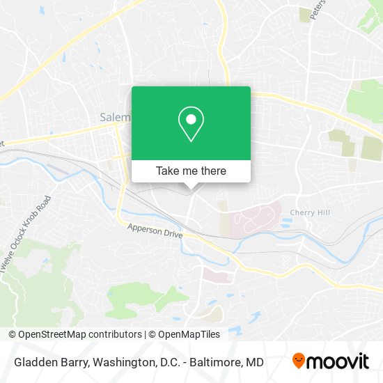 Gladden Barry map