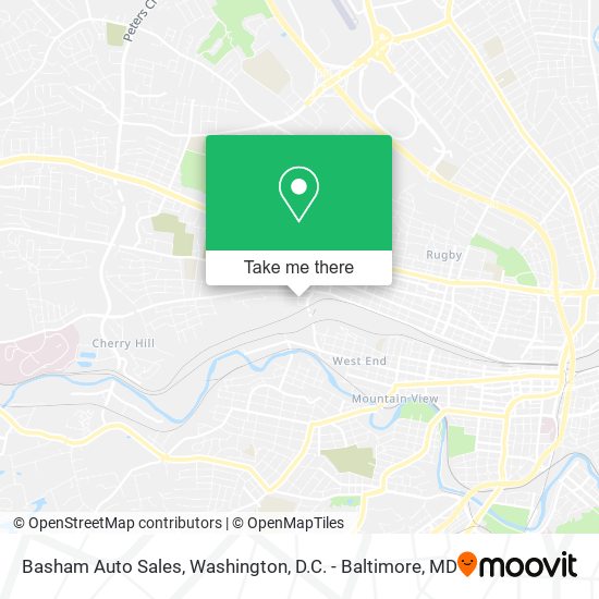 Basham Auto Sales map