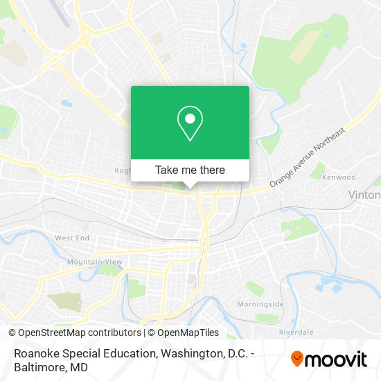 Roanoke Special Education map