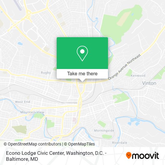 Mapa de Econo Lodge Civic Center