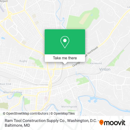 Mapa de Ram Tool Construction Supply Co.
