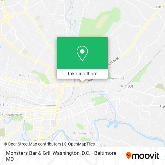 Monsters Bar & Grll map