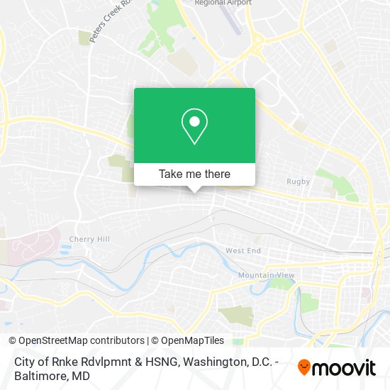 City of Rnke Rdvlpmnt & HSNG map