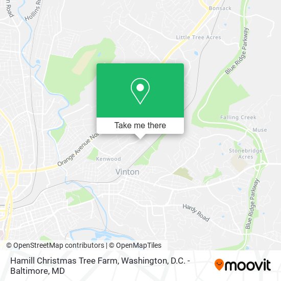 Hamill Christmas Tree Farm map
