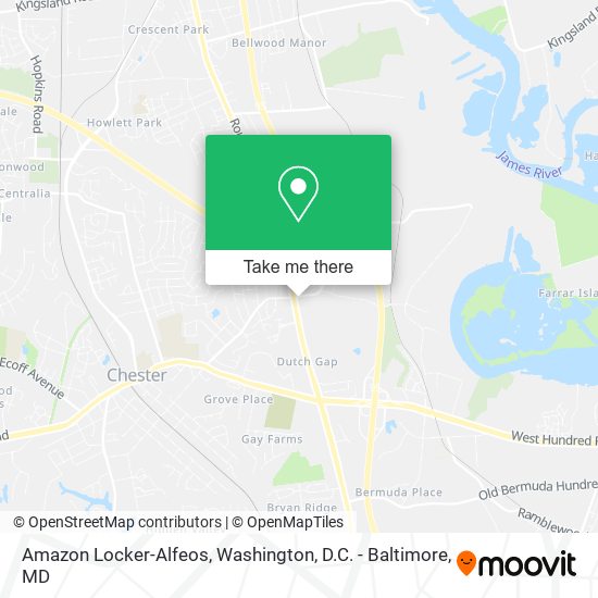 Mapa de Amazon Locker-Alfeos