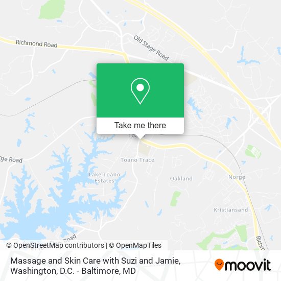 Massage and Skin Care with Suzi and Jamie map