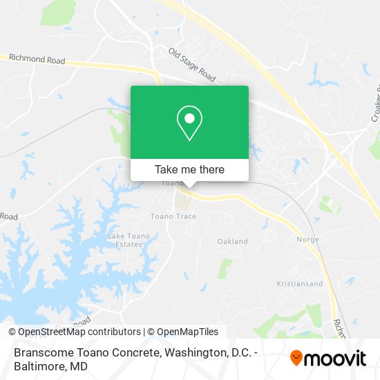 Mapa de Branscome Toano Concrete