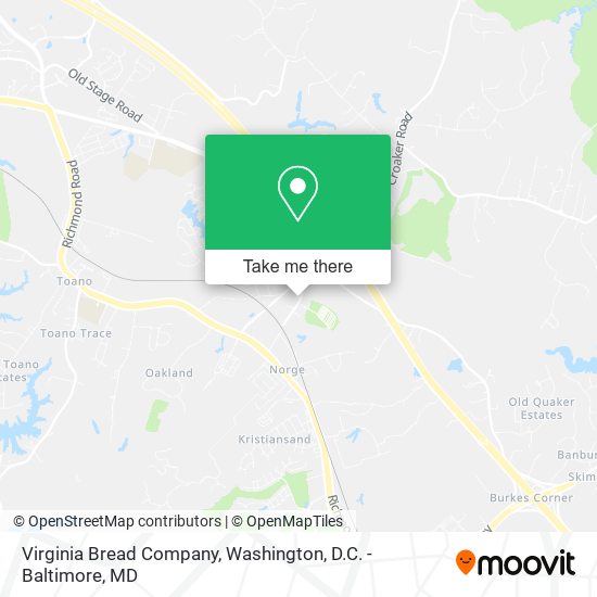 Virginia Bread Company map
