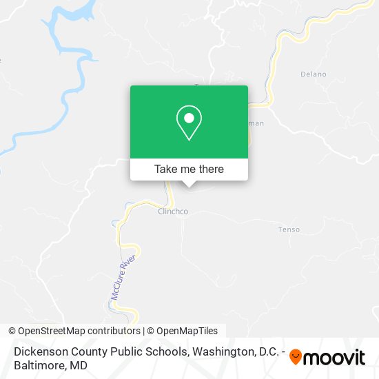 Mapa de Dickenson County Public Schools