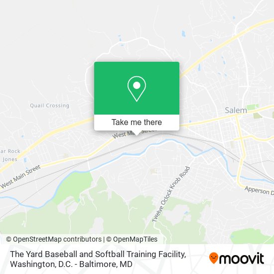 The Yard Baseball and Softball Training Facility map