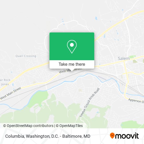 Columbia map