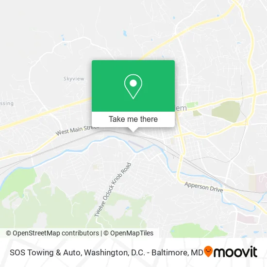 SOS Towing & Auto map