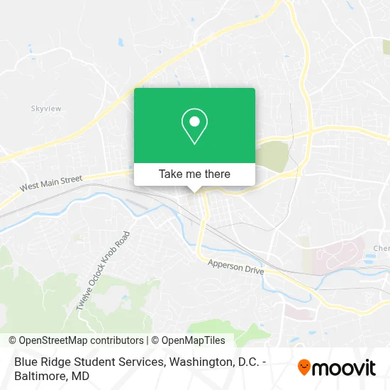 Blue Ridge Student Services map